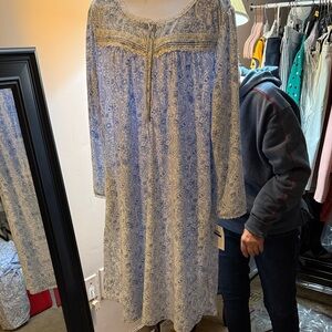 Eileen West Brushed Fleece Nightgown NWT